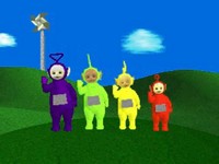 une photo d'Ã©cran de Teletubbies sur Sony Playstation